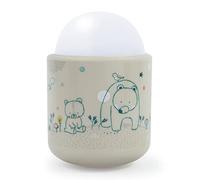 Lámpara nocturna portátil Pabobo x Kid Sleep para bebés y niños, luz LED suave, luz nómada, 70 horas de batería e inalámbrica, recargable en una toma de corriente, en el bosque