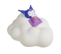 Lámpara Nube Kuromi, Luz Nocturna USB-C, Licencia Oficial | Lámpara táctil 3 niveles, cuerpo de vinilo suave, sin cables, recargable, by Blue Sky Studios