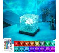 Lampara Ondulaciones Agua,16 Colores Water Wave Lamp Projector Ocean Lamp,