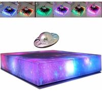 Lámpara OVNI flotante RGB Galaxy Light Levitation Decor Display Cool Gadgets Luz giratoria automática de 360 grados, regalos únicos para decoración del hogar, oficina, luz nocturna, regalos creativos