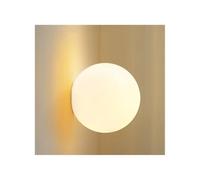 Lámpara para Leer,Aaplique pared Interior Lámpara de bola de cristal moderna for pared de dormitorio, 110 V, 220 V, redonda, for sala de estar, entrada, pasillo, baño.(Warm Light,DIA 15CM_AC 110V-130V