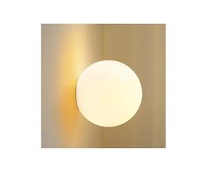 Lámpara para Leer,Aaplique pared Interior Lámpara de bola de cristal moderna for pared de dormitorio, 110 V, 220 V, redonda, for sala de estar, entrada, pasillo, baño.(White Light,DIA 15CM_AC 110V-130