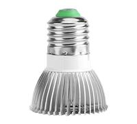 Lámpara para plantas E14 LED Grow Light, espectro completo E27/E14/GU10, 85-265 V, 18 W, 18 ledes, para cultivo hidropónico, con 18 perlas LED (E27)