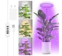 Lámpara para Plantas LED de Espectro Completo, Lámpara de Cultivo Grande de 160 cm para Plantas de Interior, Lámpara de Cultivo LED de Altura Regulable para Flores con Temporizador 3/9/12 Horas