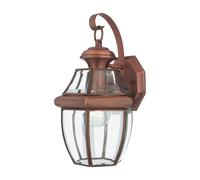 Lámpara Pared Acero Cristal IP44 Vintage Diseño Hof Antiguo regina Exterior