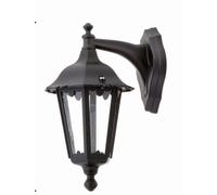 Lámpara Pared Exterior Aluminio IP44 Negro Rústico Elvira Farola Jardín Casa Hof