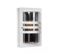 Lámpara Pared Exterior Blanco IP44 Haustür Balcón H:24CM E27 Wandleuchte