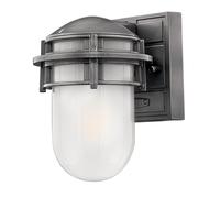 Lámpara Pared Gris Blanco IP44 Casa Marítimo Pequeño E27 Capaldi Exterior Farola