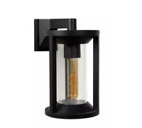 Lámpara Pared Terraza Jardín Aluminio Negro IP65 B: 16 CM E27 Exterior