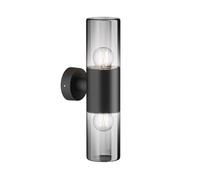 Lámpara Pared Up Down Jardín Aluminio Cristal IP54 H :3 3 , 5CM E27 Wandleuchte