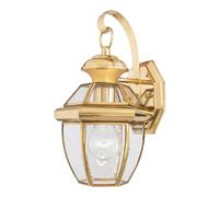 Lámpara Patio de Latón Cristal Exterior IP44 Vintage Glanzvoll regina Casa