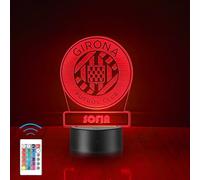 Lámpara Personalizada Equipos Fútbol. Regalos Originales Cumpleaños Infantiles.Regalos para Hombres, Día del Padre. Diseño Escudo Real Madrid de Metacrilato (Girona)