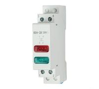 Lámpara piloto LED de 230 V CA con compatibilidad de riel DIN para indicación de señal en marcos de control industrial (rojo+verde)