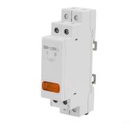 Lámpara piloto LED de 230V AC con fijación de riel DIN para monitoreo de energía en sistemas de control de procesos industriales (amarillo)