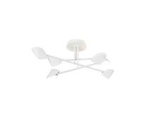 Lampara plafon aluminio color blanco serie capuccina 90cm