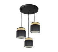 Lampara plafon metal color negro serie kandy 39cm