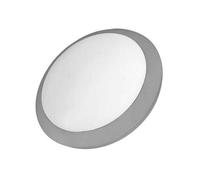 Lampara plafon policarbonato color gris serie ford round 30cm