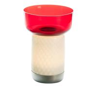 Lámpara Portátil Bontá Rojo con Cuenco de Cristal