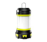 Lámpara portátil Camp Lantern - Luz eléctrica recargable con asa | Equipo de senderismo al aire libre, práctico gancho para mochileros y supervivencia nocturna, iluminación versátil para