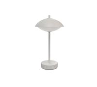 Fritz Hansen Lámpara de mesa portátil Clam 31 cm White