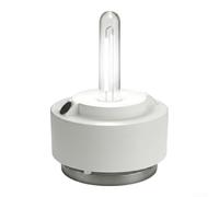 Lámpara portátil de agua salada de 80 lúmenes, luz sin batería para camping, senderismo, kits de supervivencia para huracanes, preparación para cortes de energía, linterna LED compacta blanca, no