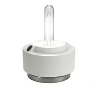 Lámpara portátil de agua salada para luz sin batería con salida de 80 lúmenes para camping, senderismo y para kits de supervivencia de huracanes, diseño compacto de color blanco (blanco)