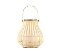 Nordlux Leo, lámpara de sobremesa LED con energía solar, bambù