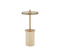 Lámpara Portátil Mini Asteria Move de Arcilla Travertino/ Latón