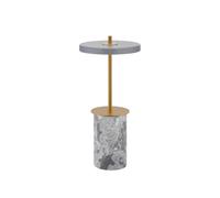 Lámpara Portátil Mini Asteria Move de Mármol Gris y Latón