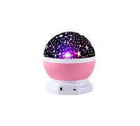 Lampara Proyector Infantil, 360° Rotación Y 8 Modos Iluminación Proyector Estrellas, Luz De Nocturna Para Niños Y Bebés Cumpleaños, Día De Los Reyes, Navidad, Halloween. (Rosado,Mapa estelar)