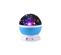 Lampara Proyector Infantil, 360° Rotación Y 8 Modos Iluminación Proyector Estrellas, Luz De Nocturna Para Niños Y Bebés Cumpleaños, Día De Los Reyes, Navidad, Halloween. (Azul,Mapa estelar)