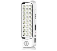 Lámpara recargable 24 LED Anti black-out 6000K 75W 480Lm (Blanco) - REXER
