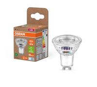 Lámpara reflectora LED OSRAM Energy Class PAR16 de 2 W, 360 lm, blanco frío (4000 K) de vidrio sin plomo con casquillo GU10 en clase de eficiencia energética A, 50 mm de diámetro, paquete IP20.6