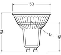 Lámpara reflectora LED PAR16 35 36° V 2,6 W 827 GU 4099854044649
