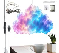 Lámpara RGB genérica | Iluminación RGB con montaje en pared alimentado por cable USB, iluminación LED USB decorativa - para dormitorio, sala de estar, oficina, sala de juegos, decoración del hogar