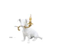 SELETTI Lámpara de mesa decorativa LED Rio perro en blanco