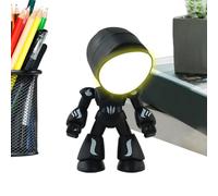 Lámpara Robot,decoración de la linterna de oficina, figura de robot, para el día de San Valentín, cumpleaños, Pascua, , casa, casa, lectura, aprendizaje y relajación