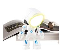 Lámpara robot - Lámpara de escritorio 2,24 × 1,93 × 3,74 pulgadas | Mini luces nocturnas, escultura de robot, para compañero emocional, dormitorio, lectura, aprendizaje, San Valentín, vacaciones de