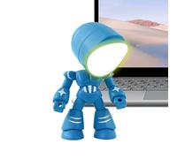 Lámpara robot - Luminosa LED con forma de dibujos animados - Compañero robot moderno | Para cumpleaños, Pascua, vacaciones, casa, dormitorio, lectura, aprendizaje, relajación