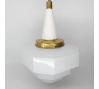 Lámpara Scala Blanco Opal Blanca Brillo