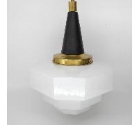 Lámpara Scala Negro Opal Blanca Brillo