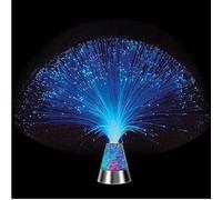 Lámpara sensorial de fibra óptica, luz nocturna que cambia de color con base de cono, estimulación visual relajante para autismo, relajación, dormitorio y habitaciones (no se requiere batería)