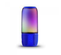 V-TAC VT-7456 - Altavoz Bluetooth con iluminación RGB (2 x 3 W), Color Azul