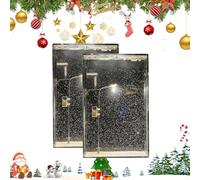 Lámpara Snow Tales, Luz Nocturna SnowTales Snow Scenery, Lámpara De Calle Snowy Night, Materiales DIY Para Crear Una Escena Navideña Nevada, Decoraciones Navideñas, Regalos Decorativos (2 unidades)