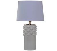 LÁMPARA SOBREMESA CERÁMICA BLANCO MATE+92227,1XE27,MAX.40W °28X49CM, BASE:°13X33CM