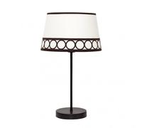 Lampara sobremesa dalia 1xe14 beis/marron de fabrilamp.