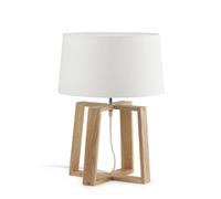 Lampara sobremesa Faro Barcelona BLISS 28401 madera/blanco