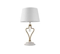 Sobremesa crasas 1xe14 blanco/oro 49x27x27 cm