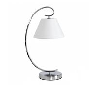 Lampara sobremesa metal color cromo serie concordia 20cm