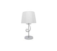 Akunadecor sobremesa luxor 1xe14 cromo pant. blanca 45x25x25 cm
